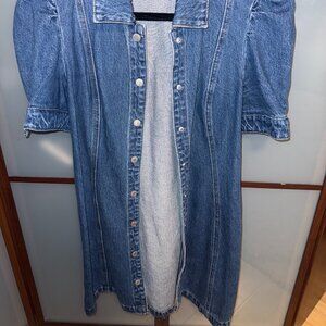 Blank NYC Short Sleeve Denim Shacket- Womens/ Size Medium